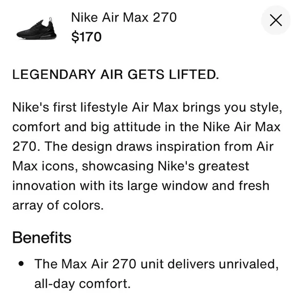 Nike Air Max 270 All Black - Picture 13 of 14